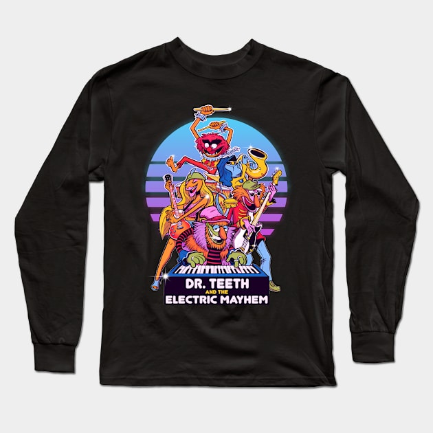 Muppets Show Dr Teeth Long Sleeve T-Shirt by Geraldines